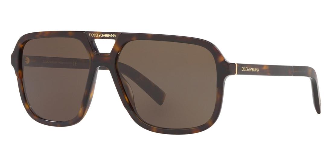 Dolce & Gabbana DG4354 (502/73) 58 | Unisex Kahverengi Güneş Gözlüğü